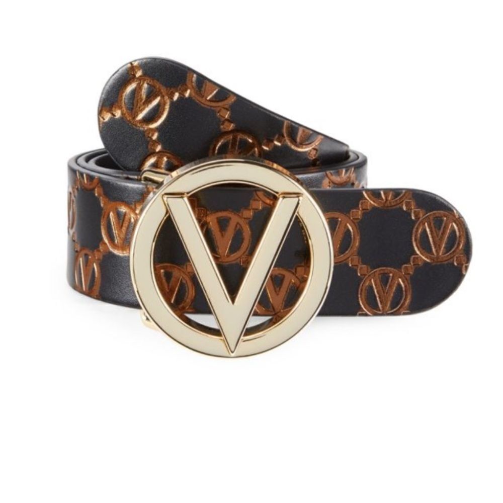 VALENTINO BY MARIO VALENTINO
Giusy Monogram Leather Belt -X Large